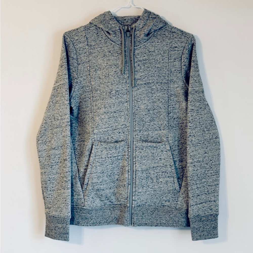 Figs Onshift Women’s Heather Gray Full-Zip Hoodie Lightweight X/S Athletic